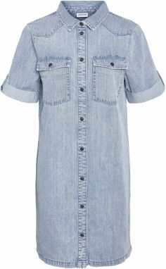 Noisy may Košeľové šaty 'NMNEW SIGNE'  modrá denim