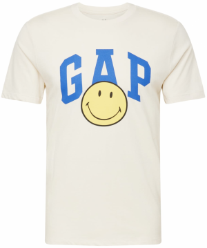 GAP Tričko 'SMILEY X GAP'  béžová / modrá / žltá