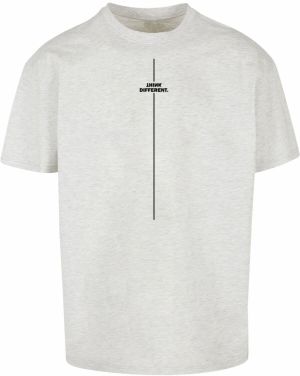 Merchcode Tričko 'Think Different'  sivá melírovaná / čierna