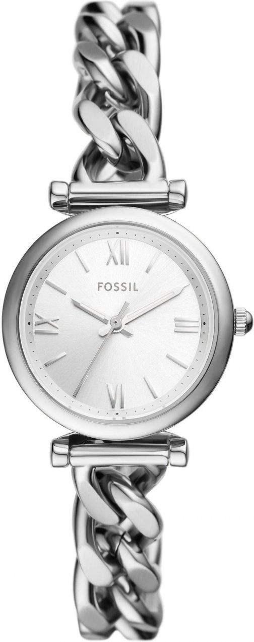 FOSSIL Analógové hodinky 'CARLIE'  strieborná