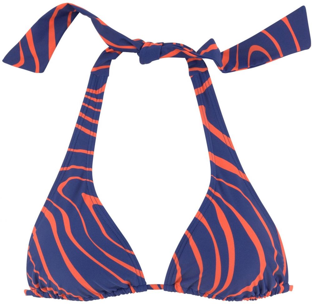 BUFFALO Bikinový top  tmavomodrá / oranžová
