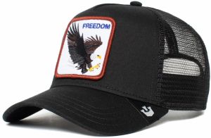 GOORIN Bros. Čiapka 'The Freedom Eagle'  hnedá / brusnicová / čierna / biela