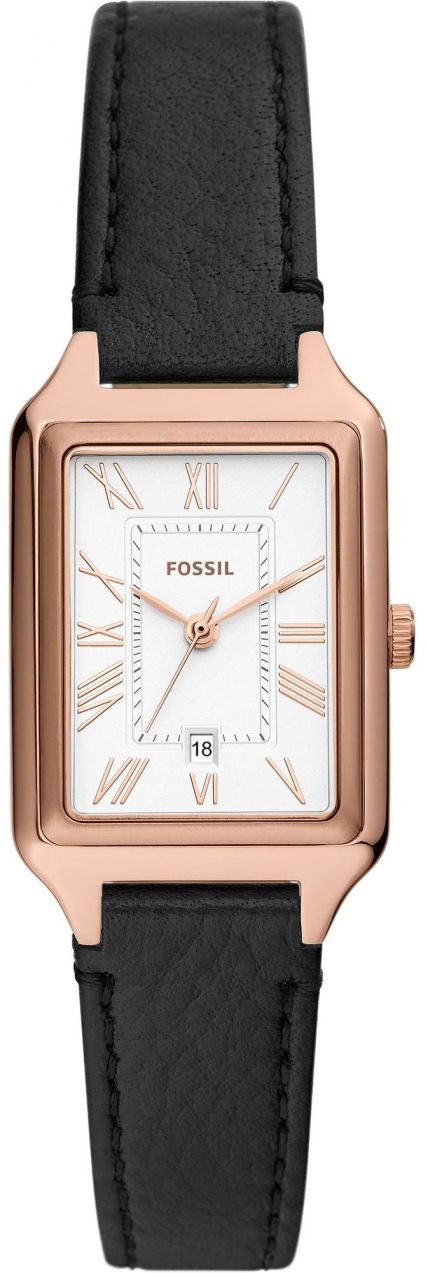 FOSSIL Analógové hodinky 'RAQUEL'  ružové zlato / čierna / biela