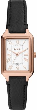 FOSSIL Analógové hodinky 'RAQUEL'  ružové zlato / čierna / biela