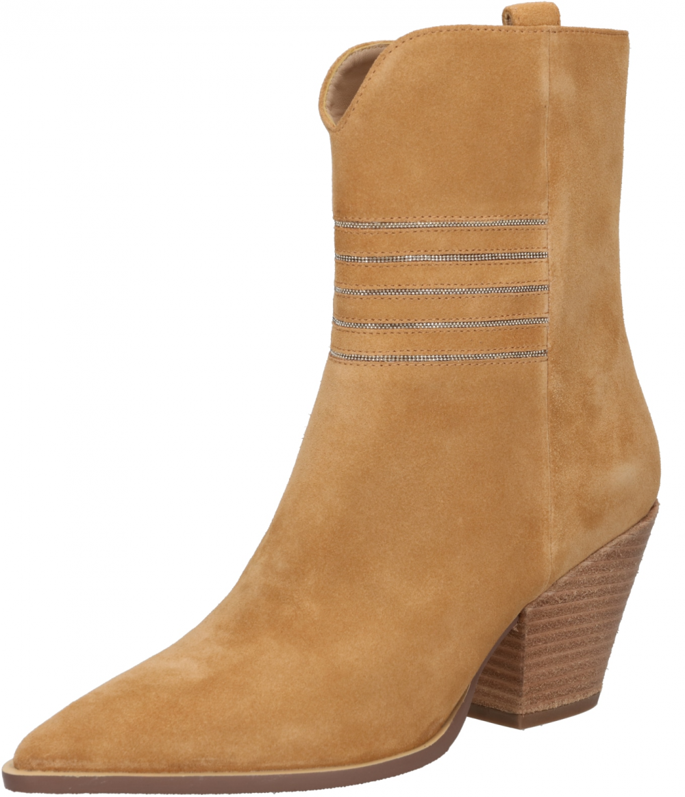 STEFFEN SCHRAUT Členkové čižmy  farba ťavej srsti / strieborná