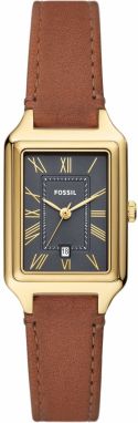 FOSSIL Analógové hodinky 'RAQUEL'  hnedá / zlatá / čierna