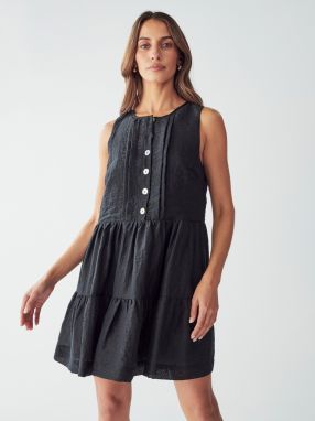 St MRLO Šaty  čierny denim