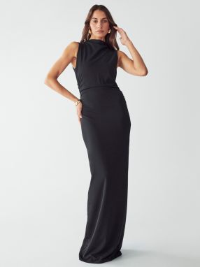 BWLDR Večerné šaty 'LANA MAXI DRESS'  čierna