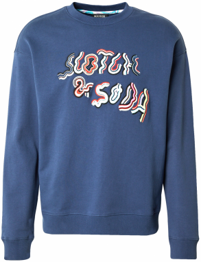 SCOTCH & SODA Mikina  námornícka modrá / svetlofialová / červená / biela