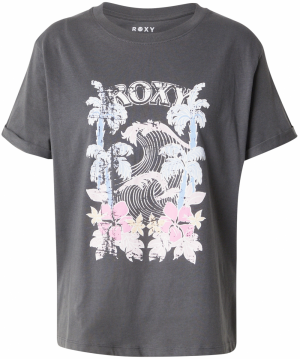 ROXY Tričko 'OCEAN'  tmavosivá / oranžová / svetloružová / biela