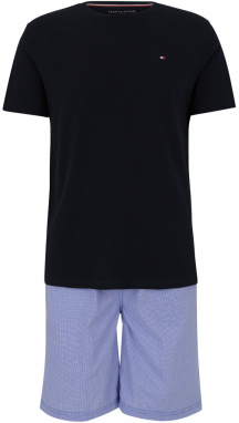 Tommy Hilfiger Underwear Krátke pyžamo  námornícka modrá / biela