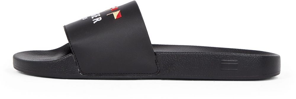 TOMMY HILFIGER Plážové / kúpacie topánky  béžová / červená / čierna / biela