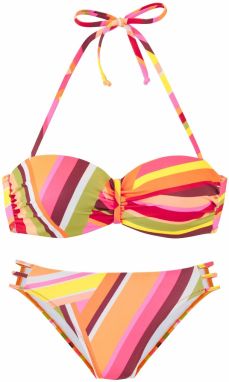 BRUNO BANANI Bikiny  jablková / oranžová / ružová / burgundská