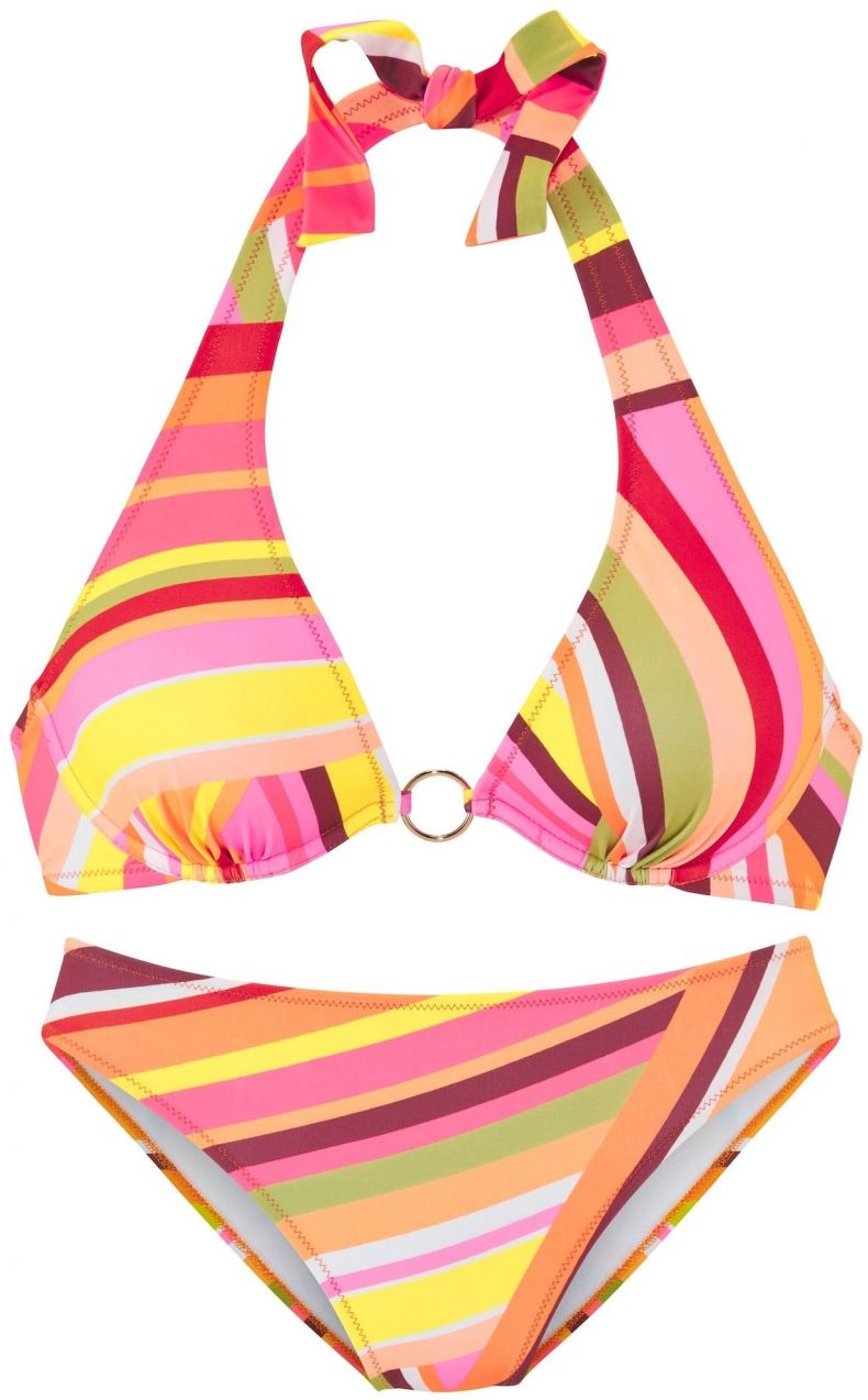 Bruno Banani Bikiny  žltá / kiwi / oranžová / svetloružová