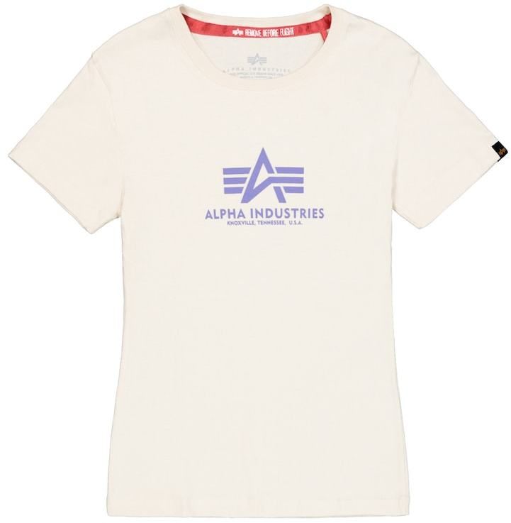 ALPHA INDUSTRIES Tričko  modrá / biela