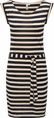 Ragwear Puzdrové šaty  krémová / tmavomodrá