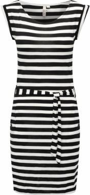Ragwear Puzdrové šaty  čierna / biela