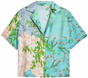 Desigual Blúzka 'Miami'  béžová / tyrkysová / mätová / jedľová
