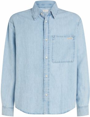 Calvin Klein Jeans Košeľa  modrá denim
