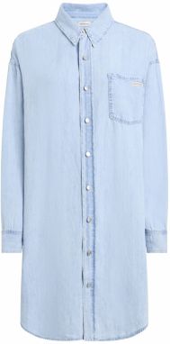 Calvin Klein Jeans Košeľové šaty  modrá denim
