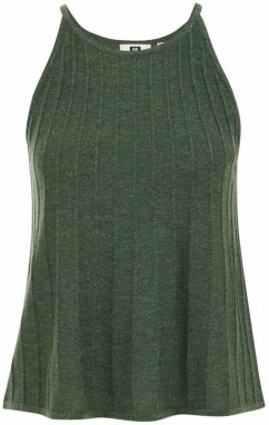 WE Fashion Vyšívaný top  tmavozelená