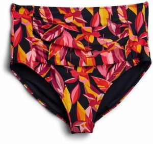Swim by Zizzi Bikinové nohavičky 'Stella'  oranžová / svetloružová / červená / čierna