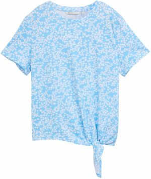 TOM TAILOR DENIM Tričko  nebesky modrá / biela