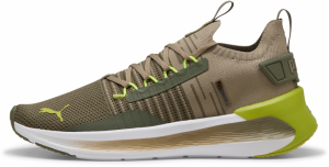 PUMA Bežecká obuv 'Softride Symmetry Fuzion'  olivová / tmavozelená