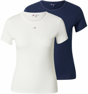 Tommy Jeans Tričko 'ESSENTIAL'  biela