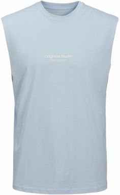 JACK & JONES Tričko 'JORVesterbro'  svetlomodrá / biela