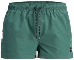 JACK & JONES Plavecké šortky 'JPSTBORA BORA'  nefritová / čierna / biela