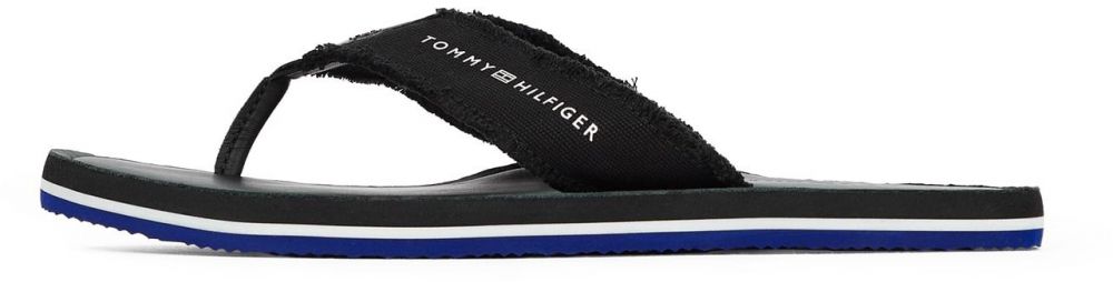 TOMMY HILFIGER Žabky  čierna / biela