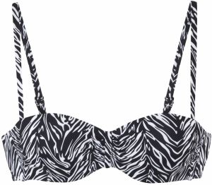 s.Oliver Bikinový top  čierna / biela