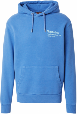 Superdry Mikina 'City'  kráľovská modrá / pastelovo modrá