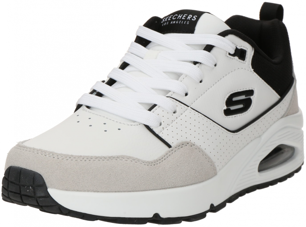 SKECHERS Nízke tenisky 'UNO - RETRO ONE'  čierna / biela