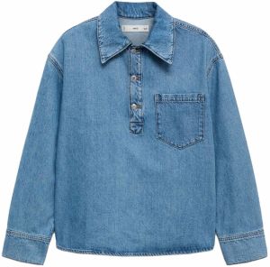 MANGO Blúzka 'DANILA'  modrá denim