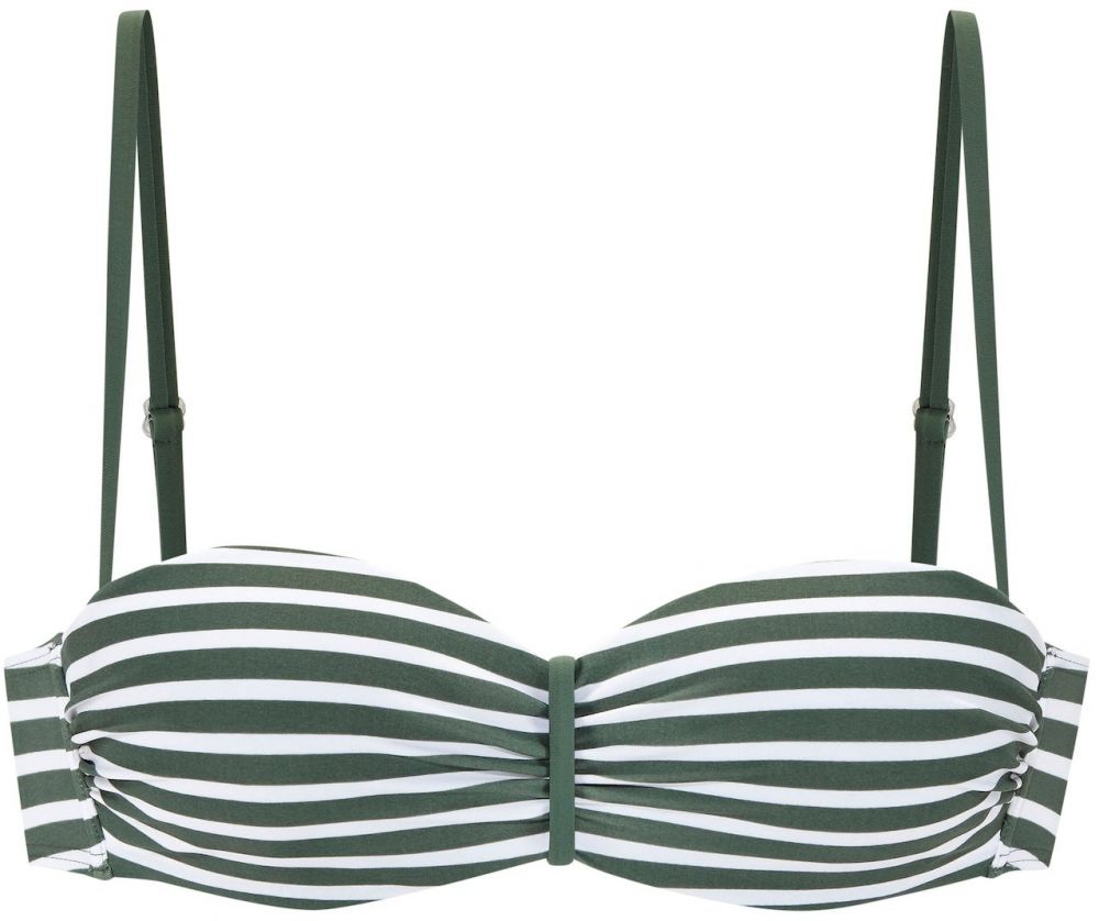 VENICE BEACH Bikinový top  zelená / biela