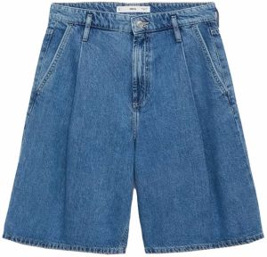 MANGO Plisované rifle 'CARLO'  modrá denim