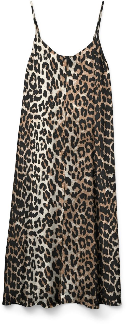 VERO MODA Šaty 'JOSIE'  krémová / hnedá / čierna