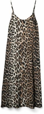 VERO MODA Šaty 'JOSIE'  krémová / hnedá / čierna