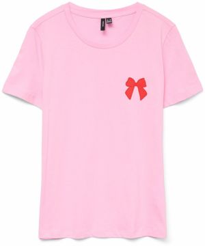 VERO MODA Tričko  ružová / červená