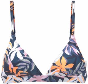 LASCANA ACTIVE Bikinový top  námornícka modrá / modrosivá / svetlooranžová / ružová