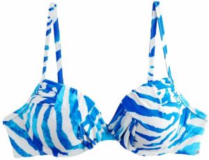 Next Bikinový top  modrá / biela