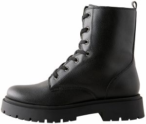 Next Šnurovacie členkové čižmy 'Forever Comfort'  čierna