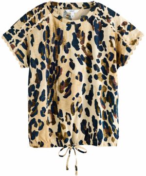 Next Tričko  svetlohnedá / tmavohnedá / čierna