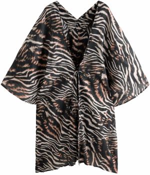 Next Kimono  krémová / hnedá / čierna