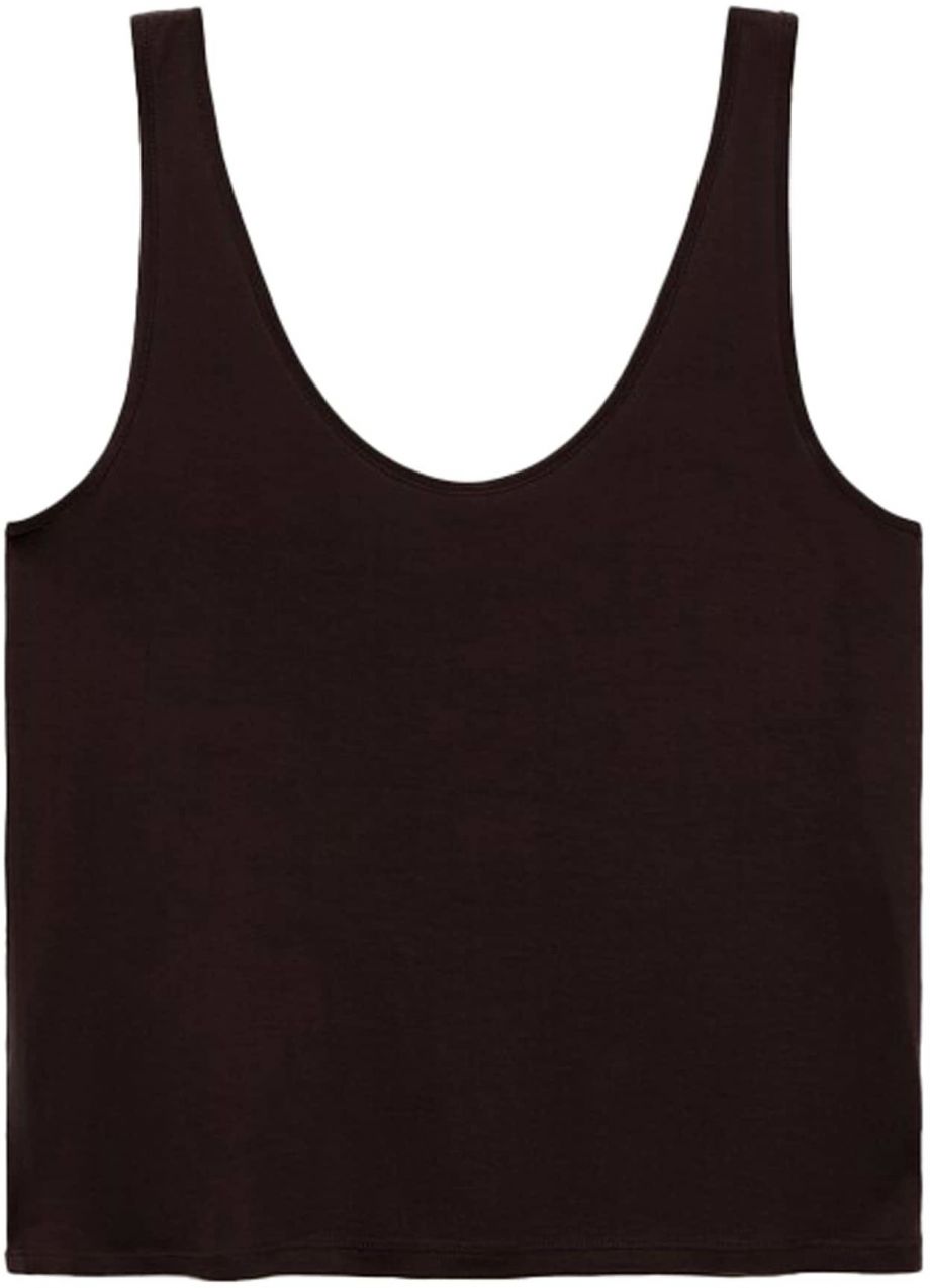 MANGO Top 'KALI'  tmavohnedá