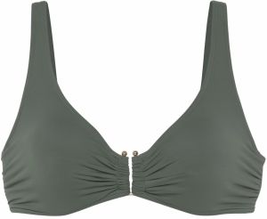LASCANA Bikinový top  olivová