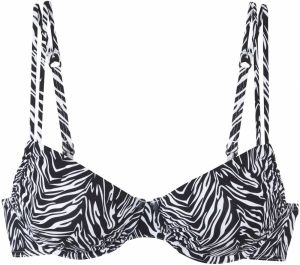 s.Oliver Bikinový top  čierna / biela