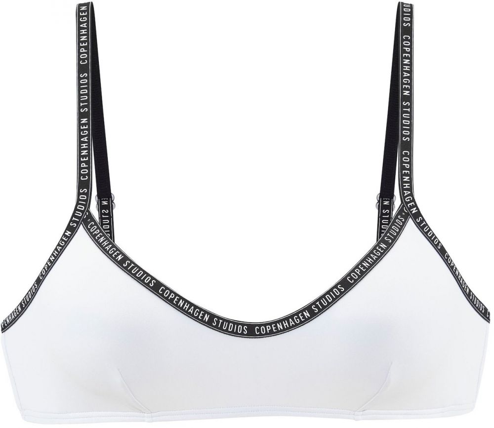 Copenhagen Studios Bikinový top  čierna / biela